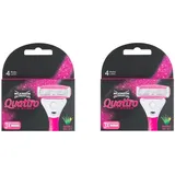 2 x Wilkinson Sword Quattro für Damen Rasierklingen - 2 Packung zu 3 Klingen