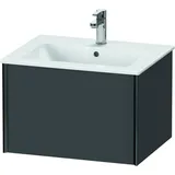 Duravit XViu Waschtisch-Unterschrank XV40250B249 61 x 40 x 48 cm, graphit matt, 1 Auszug, wandhängend, schwarz matt