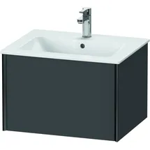 Duravit XViu Waschtisch-Unterschrank XV40250B249 61 x 40 x 48 cm, graphit matt, 1 Auszug, wandhängend, schwarz matt