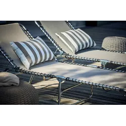 Dreibeinliege Amigo SOFT-XXL aus Aluminium, Natur