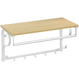 VASAGLE Wandgarderobe mit 5 Haken