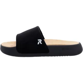 Rieker Herren Narooma U3250 Slide, schwarz, 41 EU