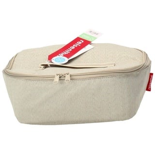 Reisenthel coolerbag M pocket Kühltasche mit Obermaterial aus recycelten PET-Flaschen Ideal für das Mittagessen unterwegs, Couleur:herringbone sand