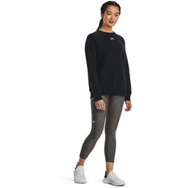 Under Armour Rival Fleece Crew Sweatshirt Damen 001 black/white 40
