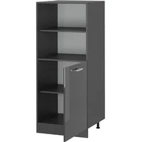 Vicco Herdumbauschrank R-Line, Anthrazit Hochglanz/Anthrazit, 60 cm