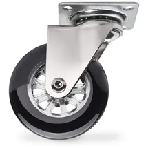 SO-Tech - Möbelrolle Swift Ø 75 Mm Tragkraft Bis 35 Kg Je Rolle Schwarz Ohne Feststeller