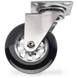 SO-Tech - Möbelrolle Swift Ø 75 Mm Tragkraft Bis 35 Kg Je Rolle Schwarz Ohne Feststeller