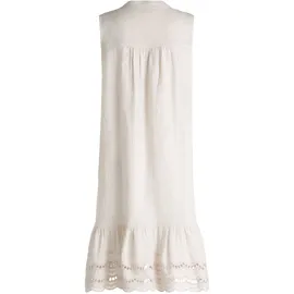 Cartoon Damen Casual-Kleid mit Stickerei Beige 36