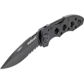 WOLFCRAFT Klappmesser mit gezackter Klinge 75 mm