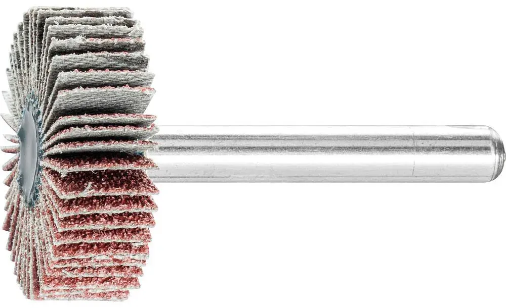 Fächerschleifer Pferd F, Ø 30 x 10 mm, Schaft-Ø 6 mm, Körnung A 60