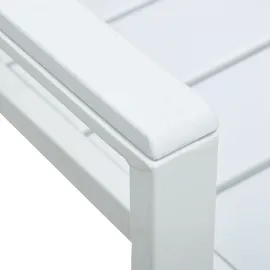 vidaXL Gartenstühle HDPE 62 x 55,5 x 88,5 cm weiß/holzoptik 4 St.