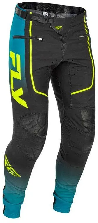 Fly Racing Rayce Jugend Fahrradhose Teal Schwarz Lime - 22
