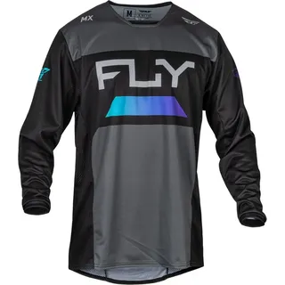FLY RACING Longsleeve MX-Jersey Kinetic grau S