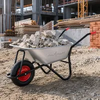 MAXCRAFT Schubkarre 250 kg 100 l Schwarz
