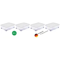 Novaliv 4x Novaliv Aufbewahrungsbox 4x Aufbewahrungsbox, 4x Deckel, 16x