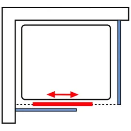 Schulte Ibiza Komplettdusche links 90 x 160 cm EP19384501502204