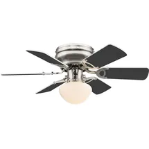GLOBO RGB LED Deckenventilator 76 cm Silber