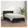vidaXL Boxspringbett 100 x 200 cm Schwarz