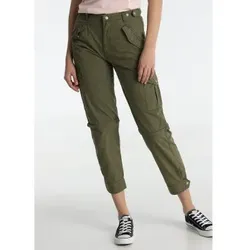 Lois Jeans für Damen. 208062743 Grüne Cargohose (31), Lässig, Baumwolle