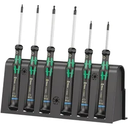 Wera 2052/6 Elektronik-Schraubendrehersatz + Rack, 6-teilig - 05118156001