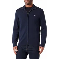 GANT Casual Vollreißverschluss Pullover Evening Blue 3XL