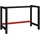 vidaXL Tischgestell Metall 120x57x79 cm Schwarz/Rot