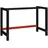 vidaXL Tischgestell Metall 120x57x79 cm Schwarz/Rot