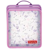Step By Step Faltbare Heftbox Pink