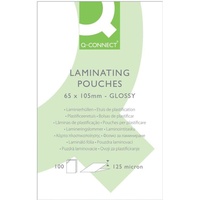 Q-Connect Connect Lamination film 125 micron 65 x 105 mm Laminierfolie 100 Stück(e)