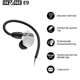 Sony INZONE E9, In-ear Kopfhörer Weiß