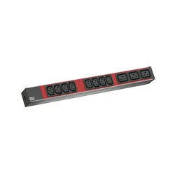 BACHMANN IT PDU ALU 1HE 8x C13 3x C19, Zuleitung mit C20 stecker