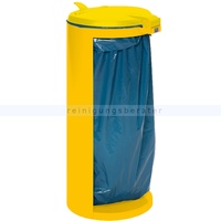 Müllsackständer VAR Kompakt Junior Mülleimer 120 L gelb für 120 L Müllsäcke, für den Innen- und Außenbereich