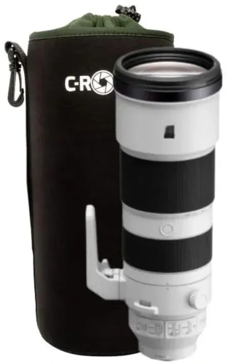 C-Rope CRP-LNB-XXX-BLK-2 Kameraobjektivhülle/-abdeckung Schwarz, Grün Fleece, Neopren Beuteltasche