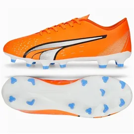 Puma Ultra Play FG/AG Herren Ultra Orange/Puma White/Blue 43