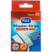 Figo Pflaster Strips, hypoallergen, atmungsaktiv, 6 x 1,9cm