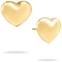 Echtzeit Ohrstecker Puffy Heart gold 1,1 cm