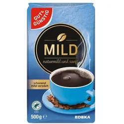 Gut und Günstig Kaffee gemahlen »Naturmild« 500g braun