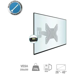 TM Electron Gelenkiger TV- oder Monitorträger1 Arm 26" BIS 40" (200x200) 25kg