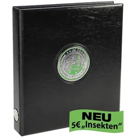 Schwäbische Albumfabrik Premium-Münzenalbum 5 Euro Insektenreich 2022- 2024