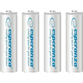 Esperanza Wiederaufladbare Batterien AA 2000 mAh 4 St.