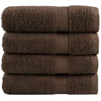 VidaXL Premium-Duschtücher solund 4 Stk. Braun 70x140 cm 600