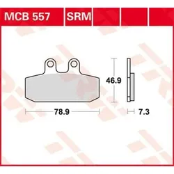 TRW Bremsbelagsatz MCB557SRM Bremsbeläge,Bremsklötze,Bremssteine,Bremsbeläge & Bremsbelagsatz,Bremsklötze & Bremsbelagsatz