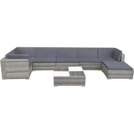 vidaXL Garten-Lounge-Set grau 42738
