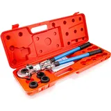 BITUXX Rohrpresszange Handpresszange 60 kN für Alu Verbundrohr bis 16-20-26-32 mm