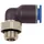 Riegler L-Steckverschraubung »Blaue Serie«, drehbar, G 1/4 außen, Ø6 mm