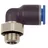 Riegler L-Steckverschraubung »Blaue Serie«, drehbar, G 1/4 außen, Ø6 mm