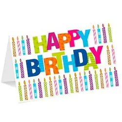 LUMA Geburtstagskarte HAPPY BIRTHDAY DIN B6