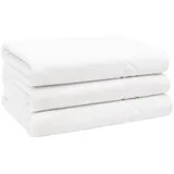 ZOLLNER Frottier Handtuchset 70 x 140 cm weiß 3 St.