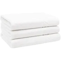 ZOLLNER Frottier Handtuchset 70 x 140 cm weiß 3 St.