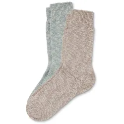 Tchibo - 2 Paar Stricksocken - Damen - Gr. 35-38 - blau